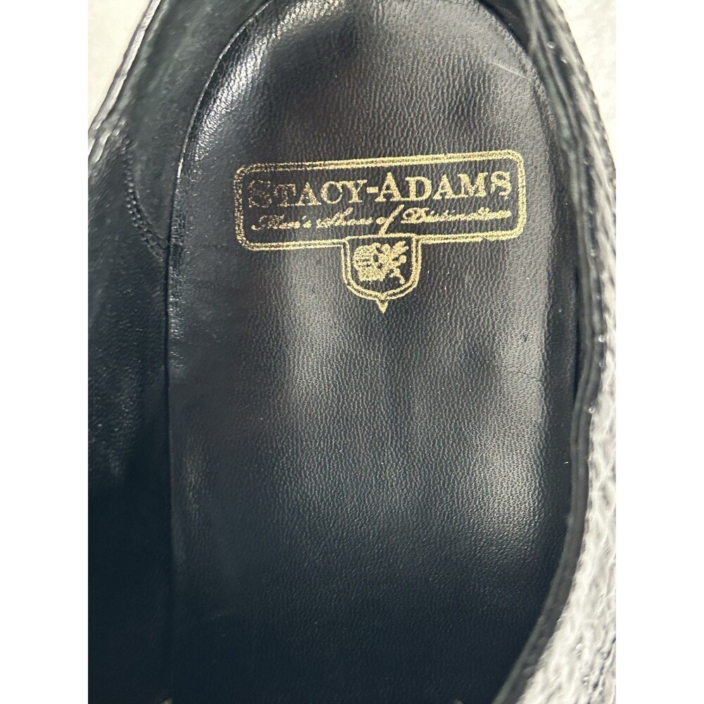 Stacy Adams Madison Anaconda Plain Toe Oxford Mens Size 12 D Black Formal Attire - Picture 10 of 14